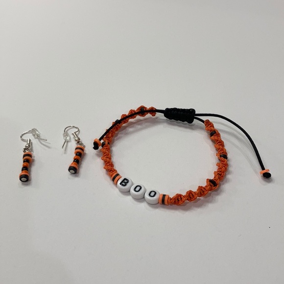 Halloween 🎃 braided macrame jewelry set - Picture 13 of 16